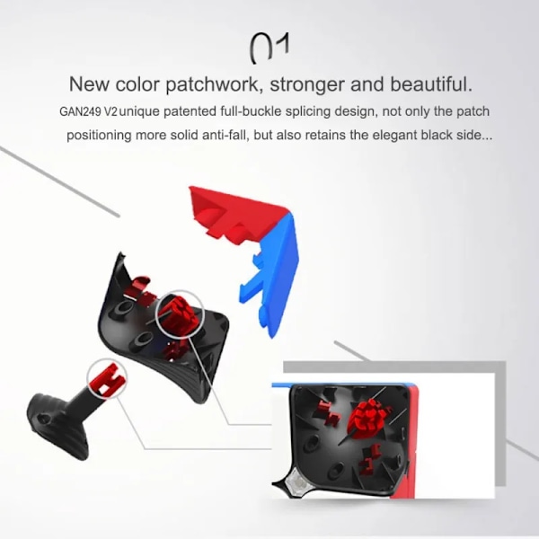 249 V2 Magic Speed Cube 2X2 249 Professionell Mini Pocket Cube V2 Kub Stickerless Puzzle Cube 249 V2