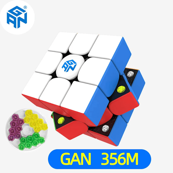 356 M Magnetisk Speed Cube Stickerless 354 356Xs 356X V2 Speedcube Professionell Magisk Kub Magnetiska Leksaker För Barn 356 m with GES