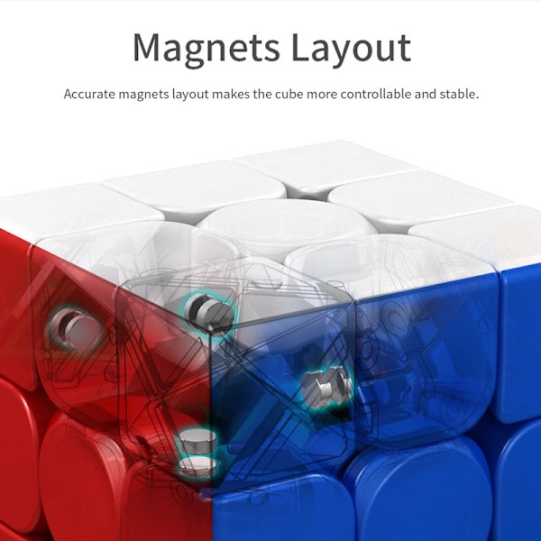 5M 5X5X5 Magnetisk Magisk Kub Professionell 5 Gånger;5 Hastighets Pussel Barn Fidget Leksak 5X5 Magnet Magico Cubo Gåva Till Barn Magnetic 5x5x5 A(.101)