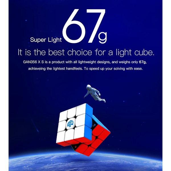 356 Xs 3X3X3 Magnetisk Kub 3X3X3 Cubo Magico Profissional Magic Cube Puzzle Kub 356 Xs Tävlingskub 356 Xs Kub 356 XS