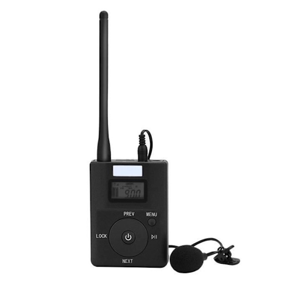 Bärbar stereoradio streamingadapter med lågeffekts 3,5 mm trådlös FM-sändare-Swt