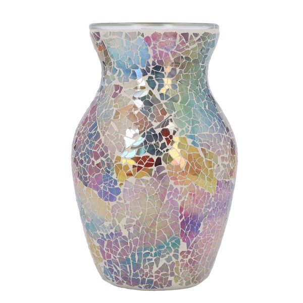 Mosaikkglassvase Europeisk stil skinnende utsøkt dekorativ vase for stuedekorasjon på soverommet