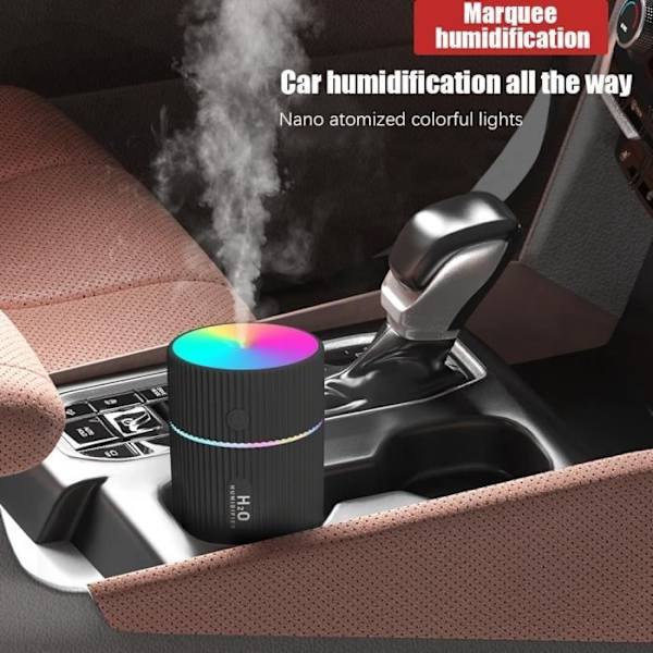 Luftbehandling, Universal Bil Eterisk Olja Diffuser, 220ml Aroma Luftfuktare - Typ Svart -A