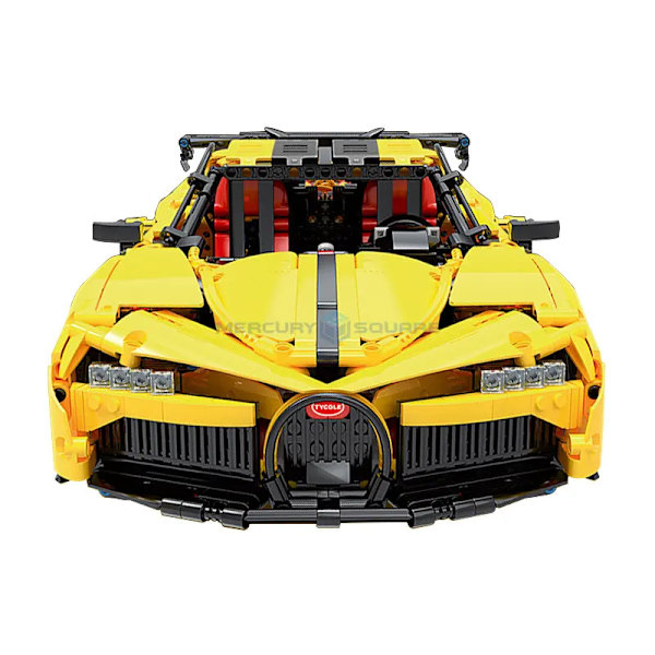 Gul sportbil 1:10 moc supersnabb racerbil t5027b modellbyggstenar set furiösa gåvor leksaker för pojkar barn 2003 pcs