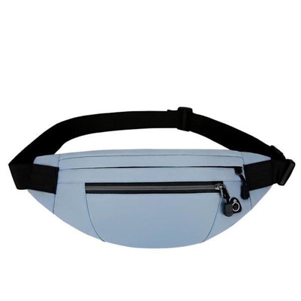 Multi-Pocket Multifunktionell Sportig Midjeväska för Vuxna Män och Kvinnor med Reflexremsa Vattentät Blå Blue