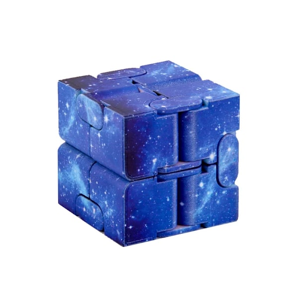 1 st Dekompressionsleksak Infinity Magic Cube för Vuxna Barn Fidget Leksaker Antistress Ångest Pussel Leksak White