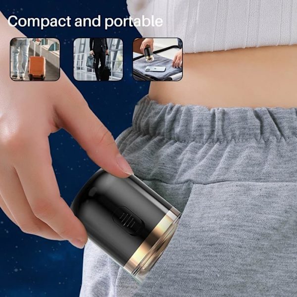 Kapselrakapparat, Mini Bärbar Elektrisk Rakapparat, Bärbar Multifunktion, 2 I 1 Mini Kapselrakapparat Med Näshårstrimmer, Ra Black