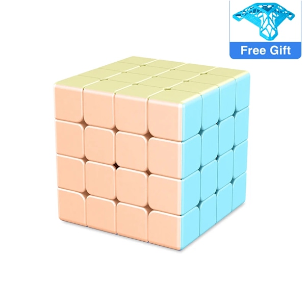 Macaron 2X2 3X3 4X4 5X5 Professionell Speed Rosa Kub Pyraminx 2X2X2 3X3X3 4X4X4 5X5X5 Stickerless Puzzle Magic Cube Macaron  4x4