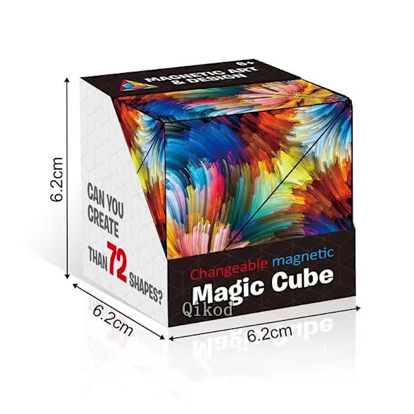 Ny Variant Geometrisk Föränderlig Magnetisk Magisk Kub Anti Stress 3D Dekompression Hand Flip Pussel Kub Barn Avlastare Fidget Leksak Cube 7