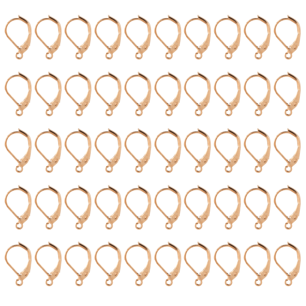 50 stk øreringe kroge nemt at bære farve holdbare franske leverback øreringe til øreringe design DIY smykker
