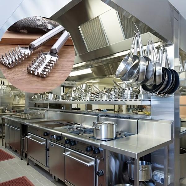 1 st Multifunktionell Serrerad Fiskskrapa För Restaurangkök