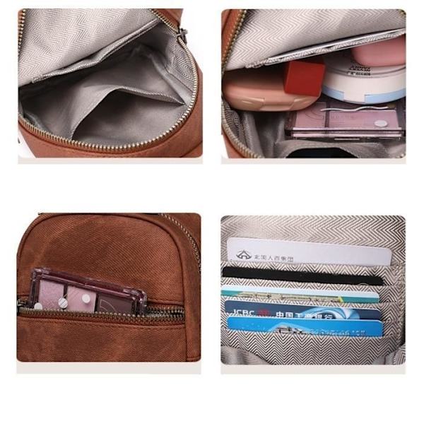 Insfity Dam Crossbody-väska i Faux Läder - Blå Gray