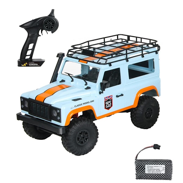 1/12 mn99 RC-bil RTR-version 2.4G 4WD MN99S MN99-S RC-klippklättrare D90 Defender Pickup Fjärrstyrd Lastbil Leksaker 1Battery(.101)