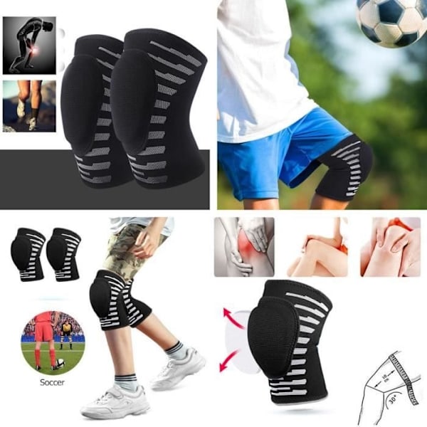 Kompressionsknäskydd, elastiska sportknäskydd, antikollisionsskydd, för menisk, artrit, dans (L)