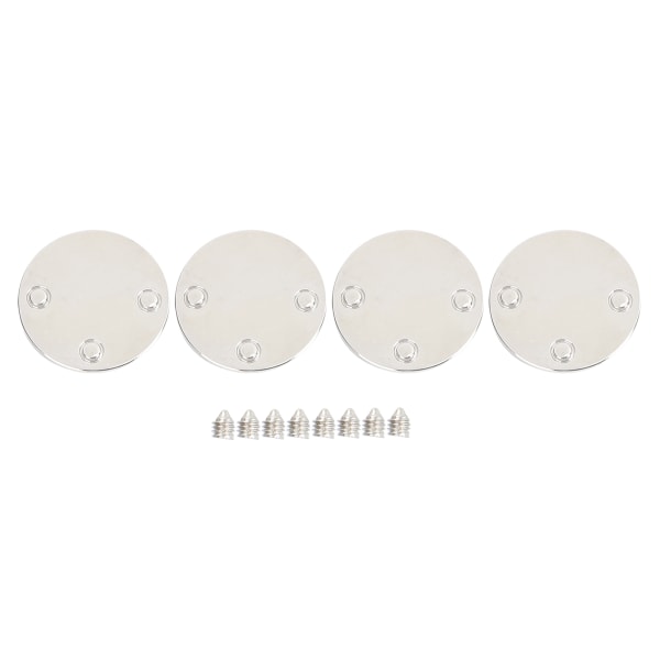 4 sæt Metal runde knapper DIY Bagage Jeans Taske Lædervarer Dekoration Tilbehør Sølv B01-51-52052