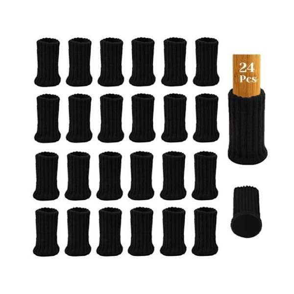 24-pack Filtmöbler Stolsstrumpor, Möbelbordsöverdrag Möbelstolsbensskydd Fottassar