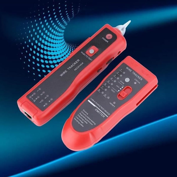 Kabelspårare, telefonkabeltestkit, multifunktionell linjesökare, trådmätningsinstrument för