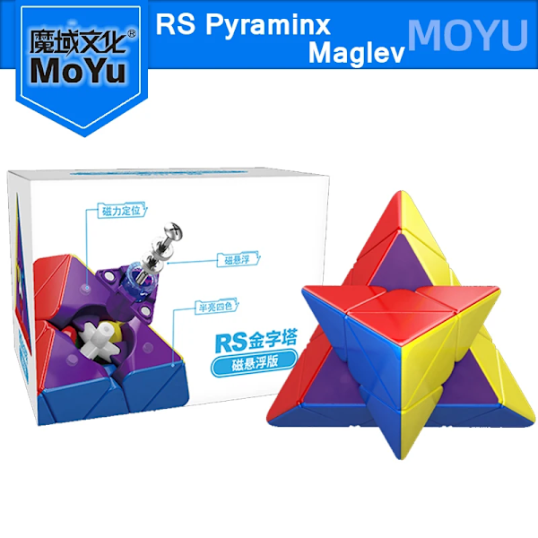 Rs 3X3X3 Maglev Pyramid Special Cube Professionell Magnetisk Hastighetspussel 3X3 Pyraminx Barn Fidget Leksak Magnet Magico Cubo Maglev Pyraminx