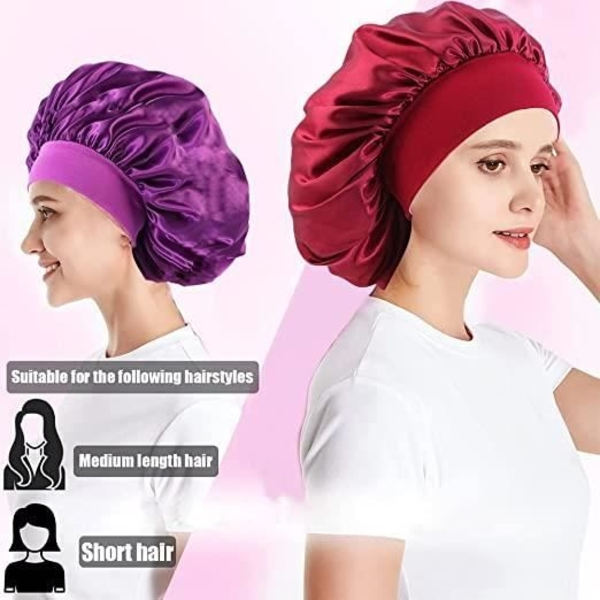 Nattmössa - Satin - 3 stycken - Stretchig - Lättviktig - Andningsbar