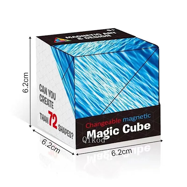 Ny Variant Geometrisk Föränderlig Magnetisk Magisk Kub Anti Stress 3D Dekompression Hand Flip Pussel Kub Barn Avlastare Fidget Leksak Cube 8