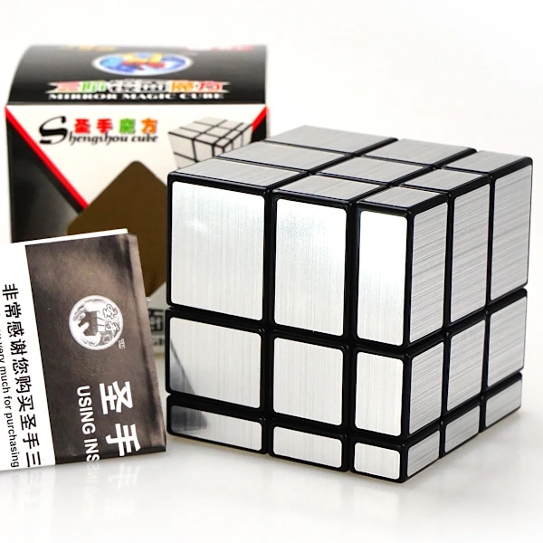 3X3X3 Speed Cube Rubix Borstad Spegel Professionell Cubo Magico Magic Cube Ungersk C