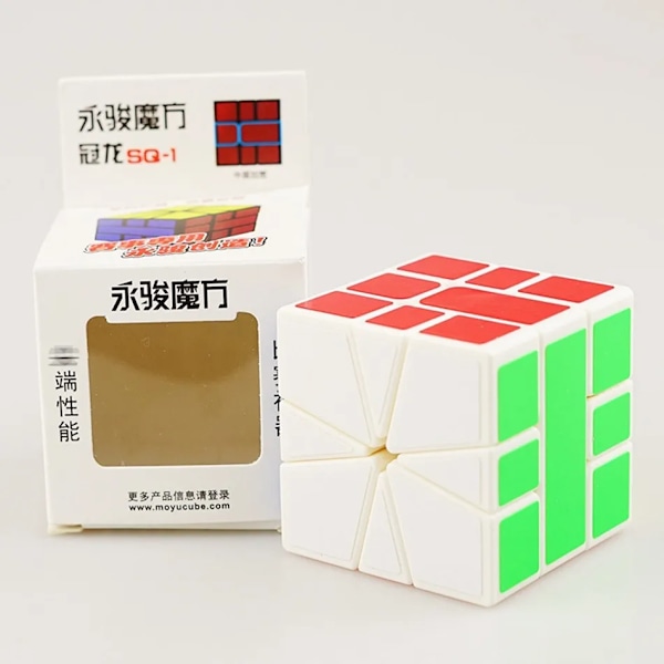 Yj Guanlong Sq-1 Sq1 Magisk Kub Pussel Speed Cube Cubo Magico Pussel Lärande Utbildningsleksaker Som En Gåva Juguetes White