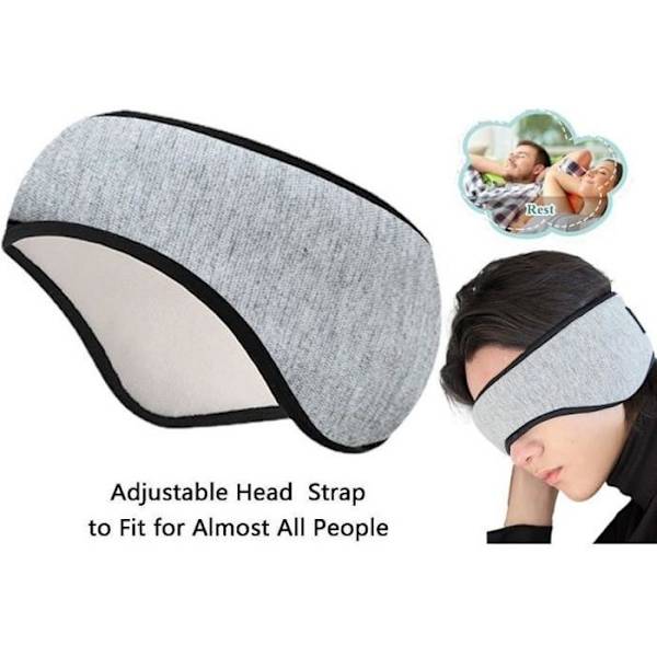Sovmask, brusreducerande hörselkåpor, resenattmask, justerbar ögonmask, ögonbindel, mörkläggningsmask