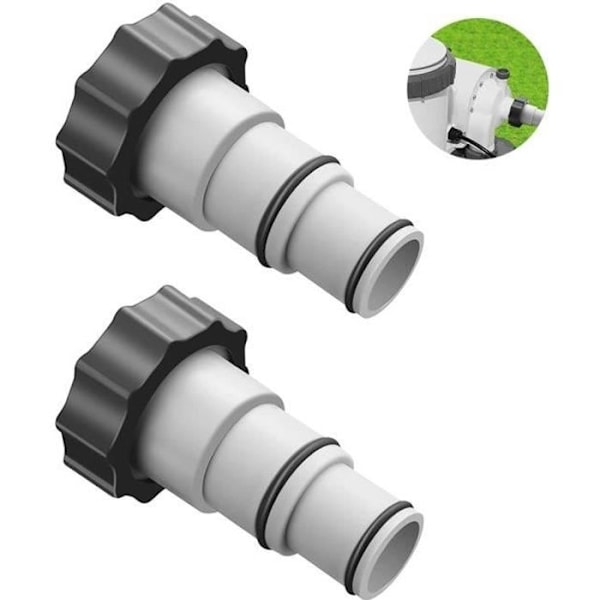 2-pack Poolslangsadapter, Intex Pooladapter, Poolkoppling, Inomhus För 1,5 Och 1,25 Anslutningar