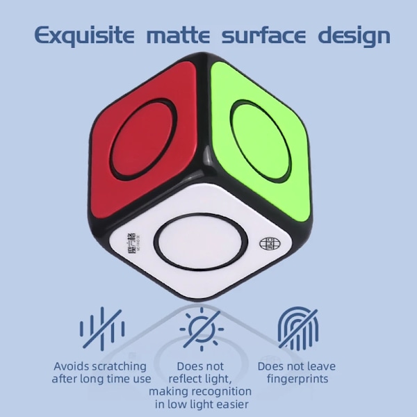 O2 Cube Spinner Magisk Hastighetskub Klisterfri Professionell Fidget Leksak Mofangge O2 Cubo Magico Pussel Spinner Version