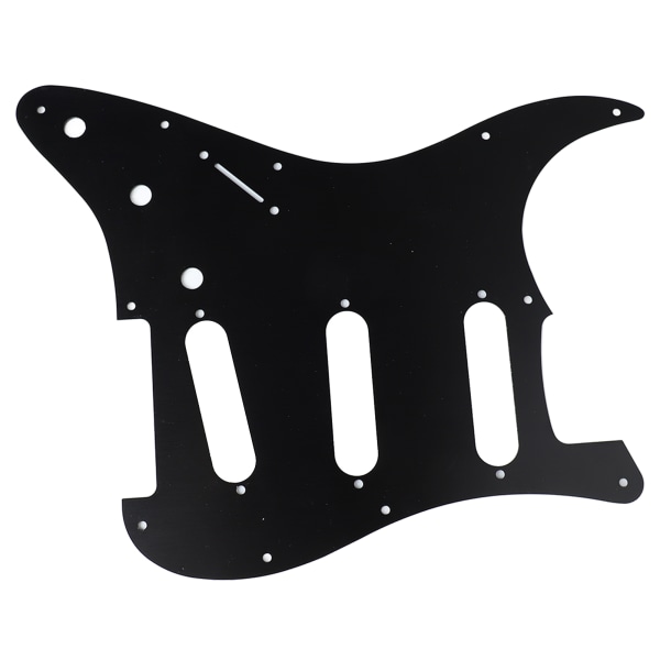 Elektrisk guitar pickguard Aluminiumlegering Beskytter Ridsebræt Frontplade Panel Cover Instrumenttilbehør Sort