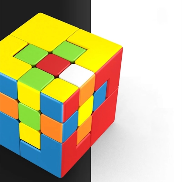 Magic Cube Nyhet Bind Docka Kub 3X3X3 Spel Kub Professionell Magic Cube #1 #2 Asymmetrisk Docka Pussel Kuber Leksaker Puppet 2