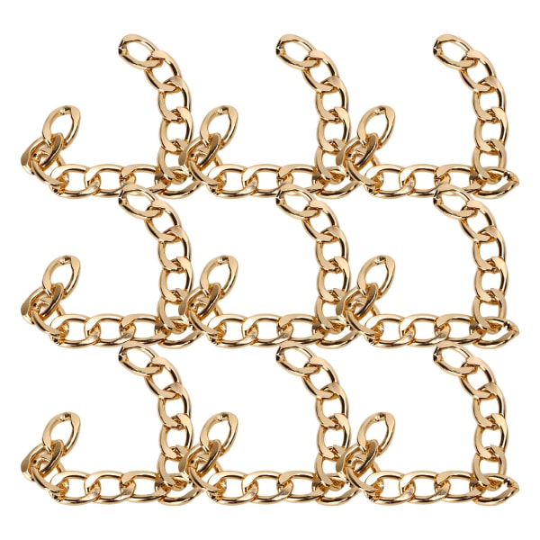 32,8 fod aluminium kantstenskæder DIY håndværk Elegant stil metal håndværk kæde smykkefremstillingskæde til håndtaske guld