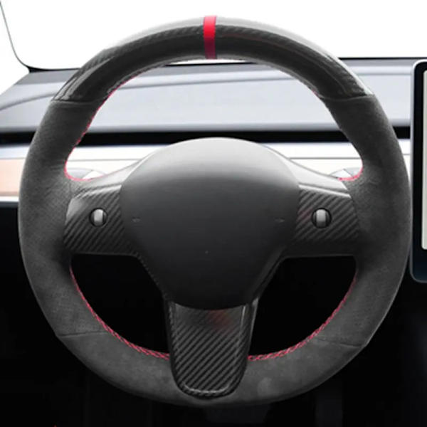 Rattöverdrag i mockaläder för Tesla Model 3 2015-2021 Model Y 2019-2021 Style 13