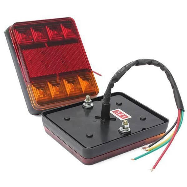 X 12V 8Led Baklyktor Stoppindikator Bil Släpvagn Lastbil