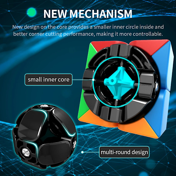 2X2 3X3 Professionell Magisk Kub 2 Gånger;2 3 Gånger;3 Hastighetspussel Barns Fidget Leksak Speciell Original Ungersk Cubo Magico Mirror Cube A