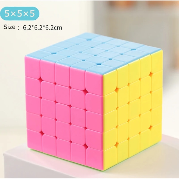 Magiska Kuber Professionell Pyraminx Pussel Leksaker Rubix Kub Hastighet 3X3 Pyramid Magisk Kub As Picture 5x5x5