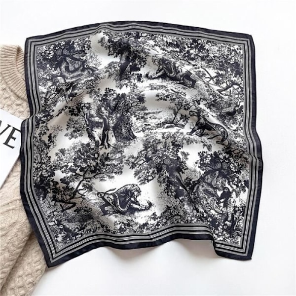 Fz125-3 Ren Sidenhalsduk för Kvinnor, Liten Fyrkantig Hårband, Damhalsduk, Högkvalitativ Bandana