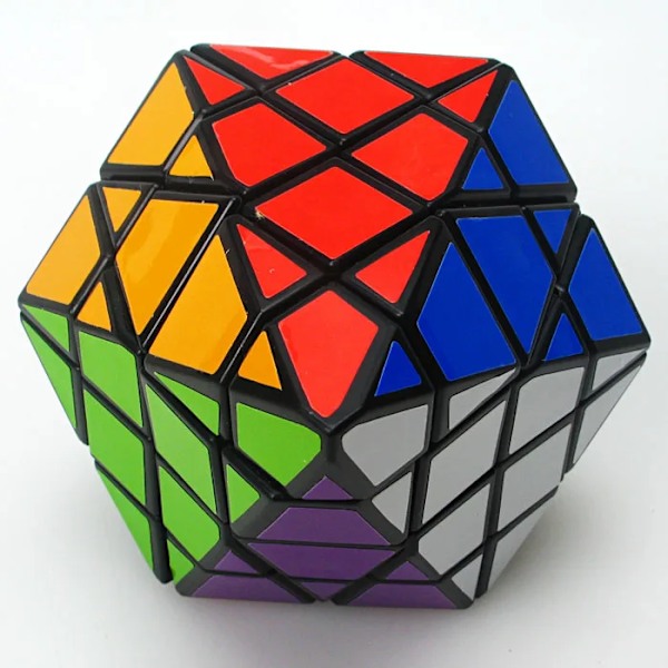Helt ny Diansheng 8-Corner-Only Octagonal Pyramid Dipyramid 4X4 Form Mode Magic Cube Pussel Leksaker För Barn Happy Cherry Maze black
