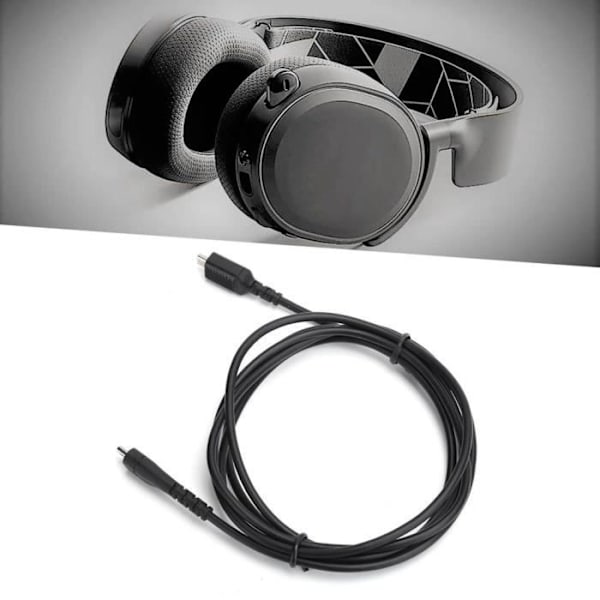 1,5 m/4,9 fot hörlursljudkabel Ofc koppartråd Plug and Play för kompatibel med Steelseries Arctis