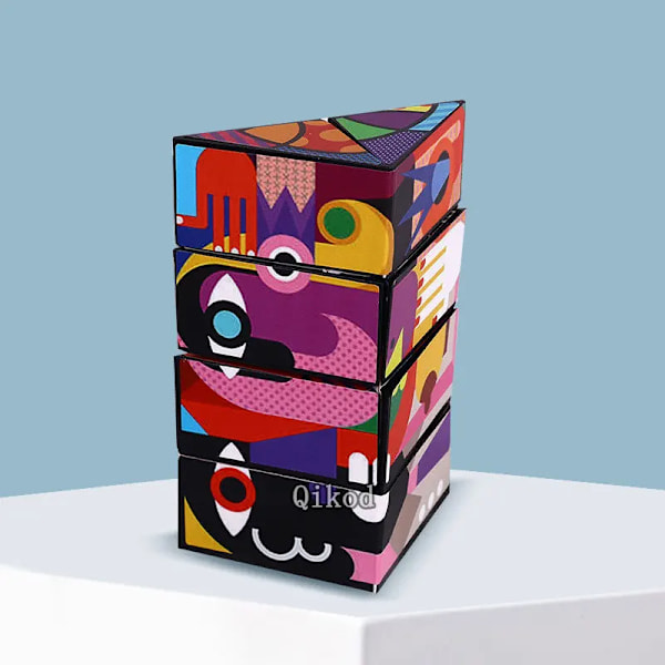 Ny Variant Geometrisk Föränderlig Magnetisk Magisk Kub Anti Stress 3D Dekompression Hand Flip Pussel Kub Barn Avlastare Fidget Leksak Cube 13