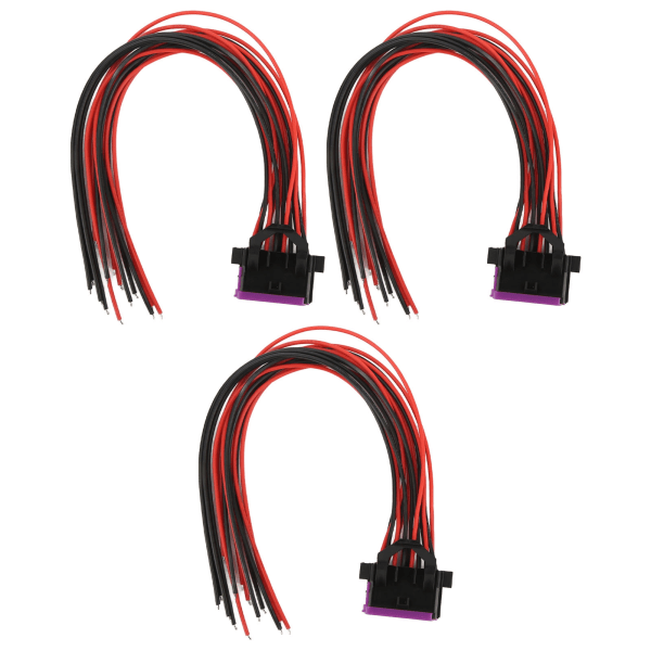 3 stk 16-pins OBD2-hun-kontaktkabler 30cm J1962 OBDII Automotive Adapter Plug Diagnostisk skjøtekabel