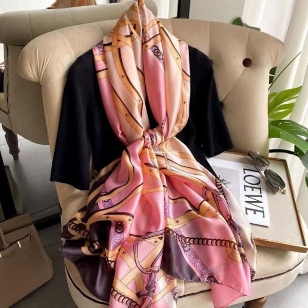 Typ 58 180X90Cm Mjuk Siden Scarf För Kvinnor, 180X90Cm, Mode, Kvalitet, Kvinnliga Sjalar,