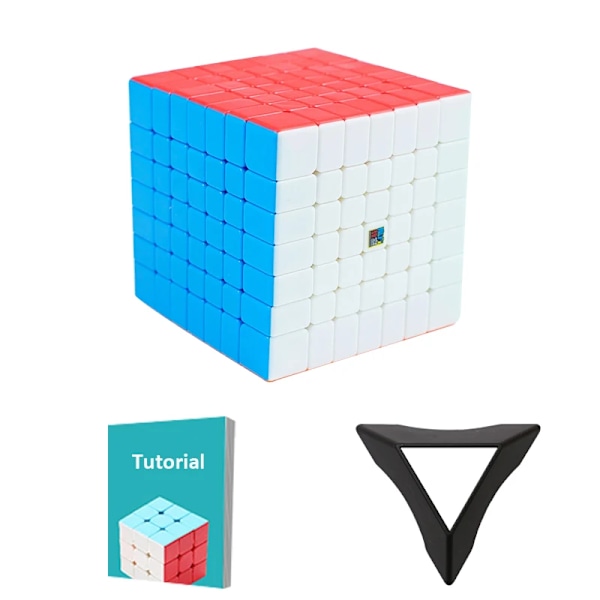 Mfjs 7 7X7 Magic Speed Cube Stickerless Professionell Fidget Leksak 6 6X6 Cubo Magico Pussel Meilong7 Stickerless
