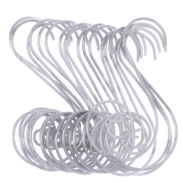 Patere, Silverfärg--20 st Multifunktionella Mini S-formade Metallkrokar Julgransdekoration Hållarkrokar