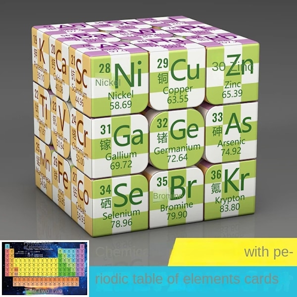 Periodiska systemet Kreativ Tredje Steg Fjärde Steg Barnpussel Magisk Kub Leksak Matematik Högstadiepresent Type 5