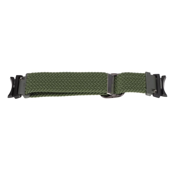 Watch hihna elastinen nylon punottu säädettävä rannehihna rannekoru kelloranneke Galaxy Watch 4 Military Greenille