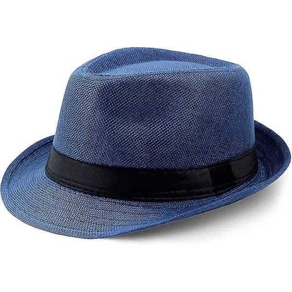 Panama hattar för män Halm Strand Sol Jazz Cap Linne Panama Hat Semester Resepresent