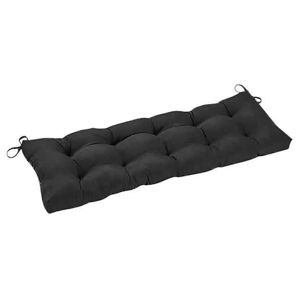 Penkin pehmuste sisä- ja ulkokäyttöön, Vedenpitävä keinutuolin pehmuste, Tuolin pehmuste aurinkotuoliin Puutarhaan (FMY) Black
