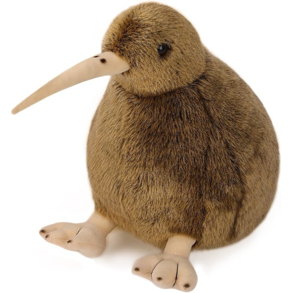 Kiwi Fugl Udstoppede Legetøj, Plysdyr Pels Kiwi Plysdukke, Blød og Fluffy Som en Rigtig Fugl Krammelegetøj - Gave Til Alle Aldre & Lejligheder