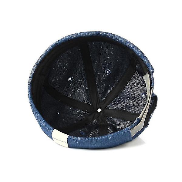 Casual Docker Sailor Mechanic Brimless Unisex Bomullssolskydd Röd